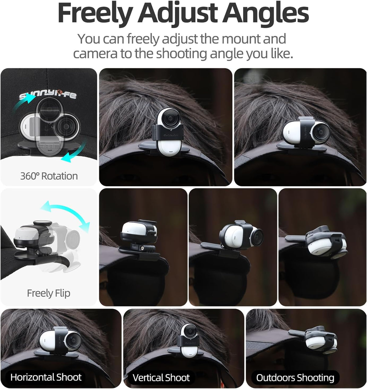 Hat Camera Clip for Insta360 Go 3s