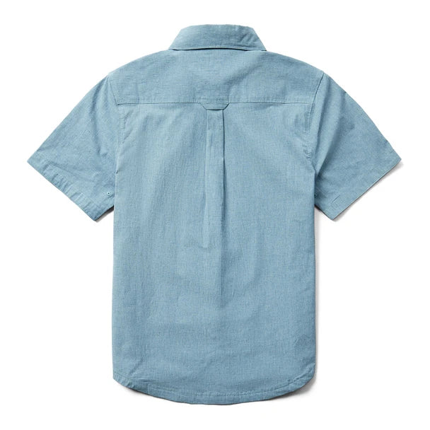 Wolverine Men's Grayson II Short Sleeve Chambray Concrete Shirt